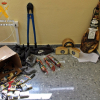 Parte del material recuperado por la Guardia Civil