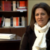 María Antonia Trujillo, durante una entrevista en Canal Extremadura