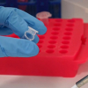 Probeta en un laboratorio de investigación