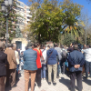 Celebración ante la estatua de Gabriel y Galán