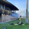 Incendio club de golf Norba de Cáceres