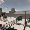 Recreación de la nueva Plaza de Santa Eulalia