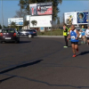 Agente de la Policía Local durante el maratón 