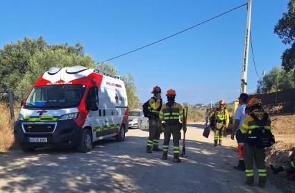 Incendio en Oliva de la Frontera