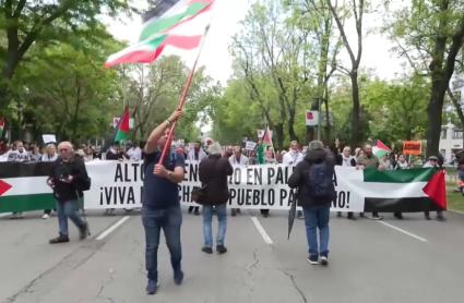 Miles de personas protestan en Madrid contra el «genocidio» palestino y la venta de armas a Israel