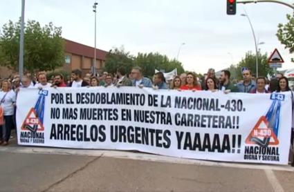 La N-430 sigue contando víctimas mortales a la espera de las mejoras que no acaban de llegar