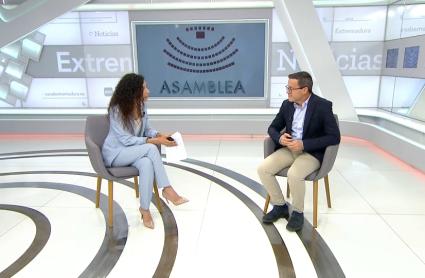 Miguel Ángel Gallardo en el programa Asamblea, de Canal Extremadura