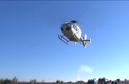 Un herido grave por la colisión entre dos camiones a la altura de Monesterio