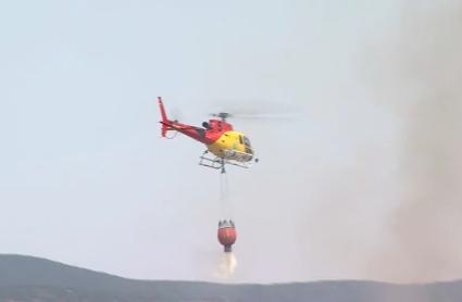 El Plan Infoex activa el nivel 1 de peligrosidad en un incendio forestal en Granja de Torrehermosa