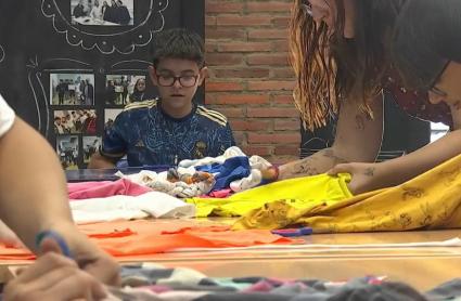 Taller textil en Villafranca de los Barros