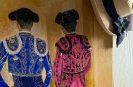 La pintora cacereña Carmina Santos expone sus obras en las Fiestas de la Madeleine de Mont-de-Marsan (Francia)