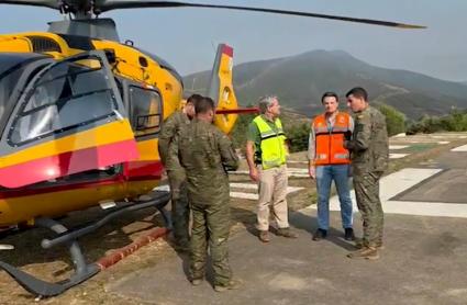 La cabeza del incendio en Las Hurdes se mantiene "prácticamente estática" pero el fuego no está "controlado"