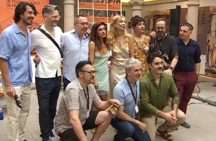 Elenco de 'Electra' durante la representación