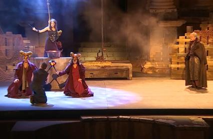 Ensayo general de 'Jasón y las furias' en el teatro romano de Mérida