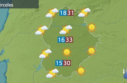 Mapa de previsión del 27 de agosto