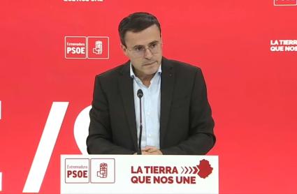 Miguel Ángel Gallardo, secretario general del PSOE de Extremadura