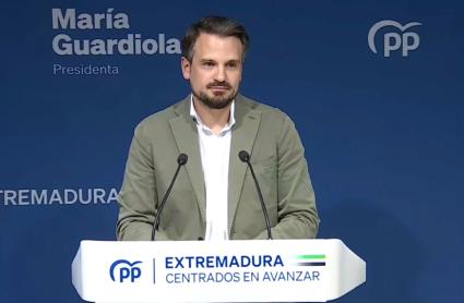 Abel Bautista, secretario general del PP de Extremadura