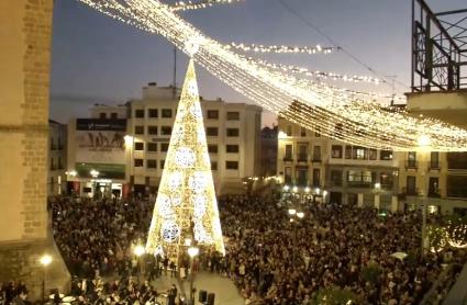 Encendido de la Navidad de 2025 en Badajoz