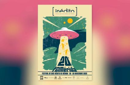 El Festival de Cine Inédito de Mérida celebra este año su vigésima edición, y lo hace con un cartel especial, creado por la ilustradora y diseñadora gráfica Justi C. Berrocal