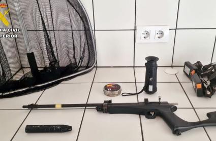 Objetos intervenidos a un vecino de Trasierra.