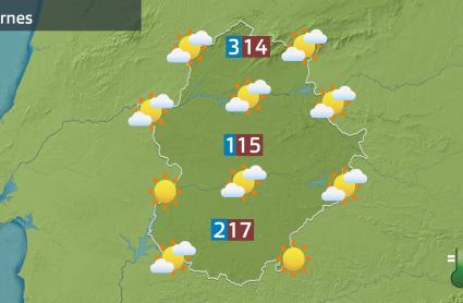 Mapa de previsión del 28 de noviembre