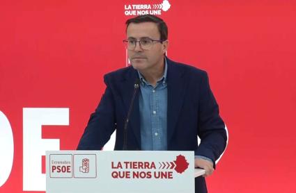 Miguel Ángel Gallardo, secretario general del PSOE en Extremadura
