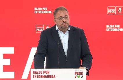 El portavoz del Comité Electoral del PSOE de Extremadura, Antonio Rodríguez Osuna