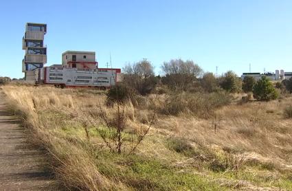 Parcela en la que se instalará la nueva unidad de bomberos forestales en Trujillo