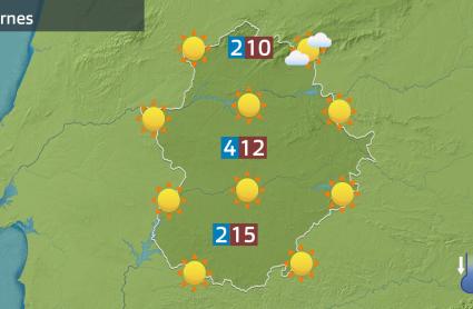 Mapa de previsión del 21 de noviembre