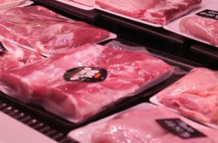 Envases con carne de cerdo