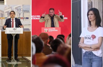 José María Vergeles, Antonio Rodríguez Osuna y Miriam García Cabezas en imágenes de archivo