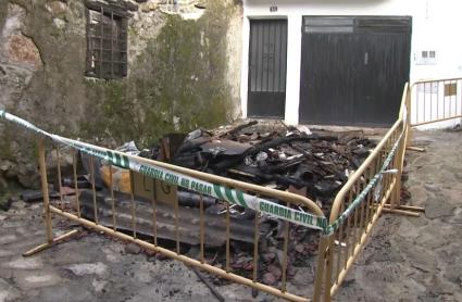 Estado de la vivienda tras el incendio