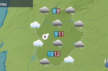Mapa de previsión del 27 de enero