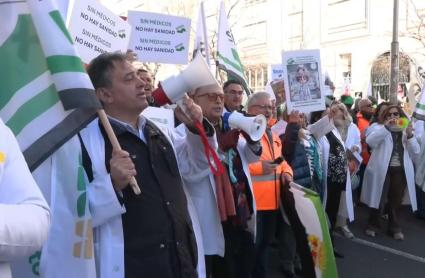 Protesta de médicos en Madrid
