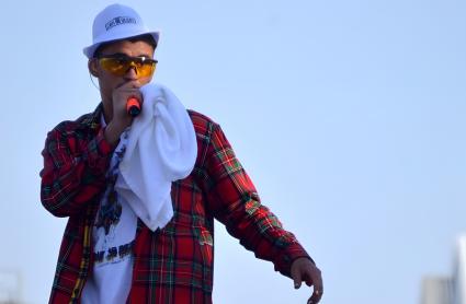 Bad Bunny en el festival Dream Summer de Puebla de la Calzada en 2018