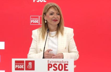 Piedad Álvarez, portavoz del PSOE de Extremadura