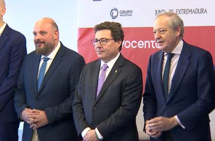 Guillermo Santamaría, consejero de la Junta de Extremadura, durante el desayuno informativo