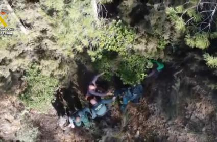 La Guardia Civil localiza y rescata a la persona que había desaparecido en Cerezal
