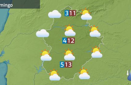 Mapa de previsión del 8 de febrero