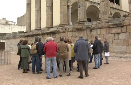 Grupo de turistas en Mérida