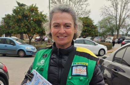 La vendedora de la ONCE Josefina Rodríguez