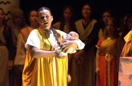 Representación de 'El Príncipe de Egipto' en el Colegio San José de Villafranca de los Barros