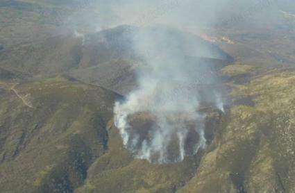 Incendio en Losar de la Vera, en una imagen de archivo