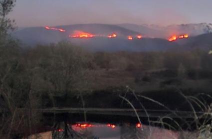Incendio en Losar de la Vera a 1 de abril de 2026