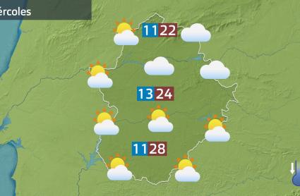 Mapa de previsión del 23 de abril