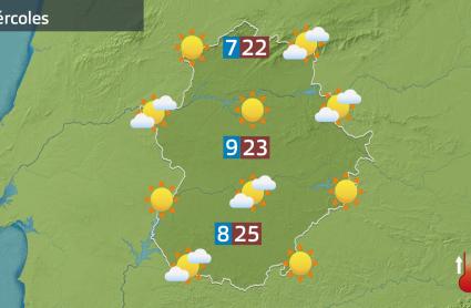 Mapa de previsión del 15 de abril