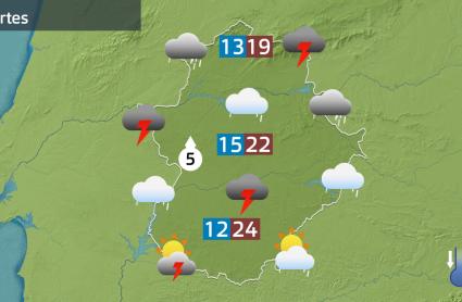mapa de previsión del 7 de abril