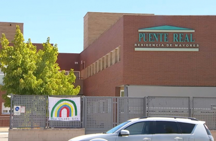 Fachada de una residencia de mayores en la ciudad de Badajoz.