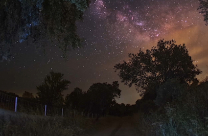 Entre encinas y estrellas, en Fregenal de la Sierra