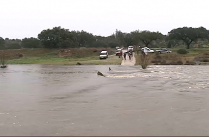 Rio Salor a su paso por el paraje de Cuartos de Baño en Cáceres